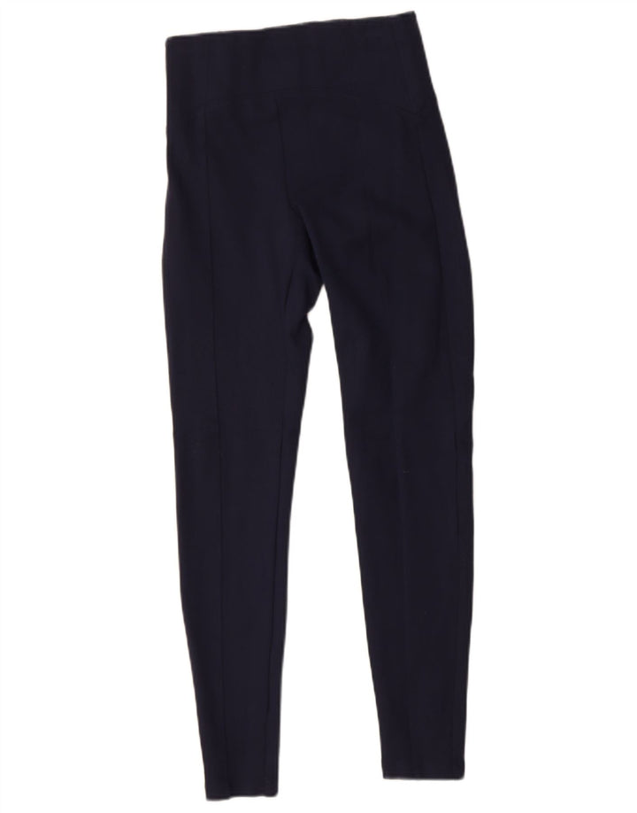 MARKS & SPENCER Womens Leggings UK 6 XS  Navy Blue Viscose