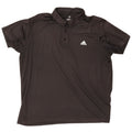Tricou polo Adidas Climalite pentru bărbați 2XL negru