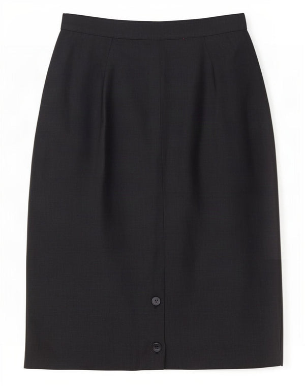 Valentino Womens Straight Skirt IT 40 Small W24 Grey Linen