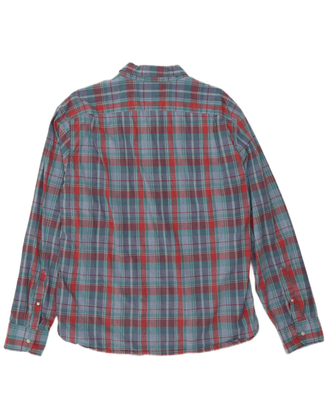 J. Crew Męska koszula slim XL w niebieską kratkę, bawełniana