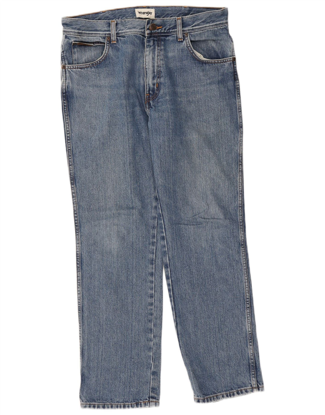Wrangler Mens Texas Straight Jeans W34 L30 Blue Cotton