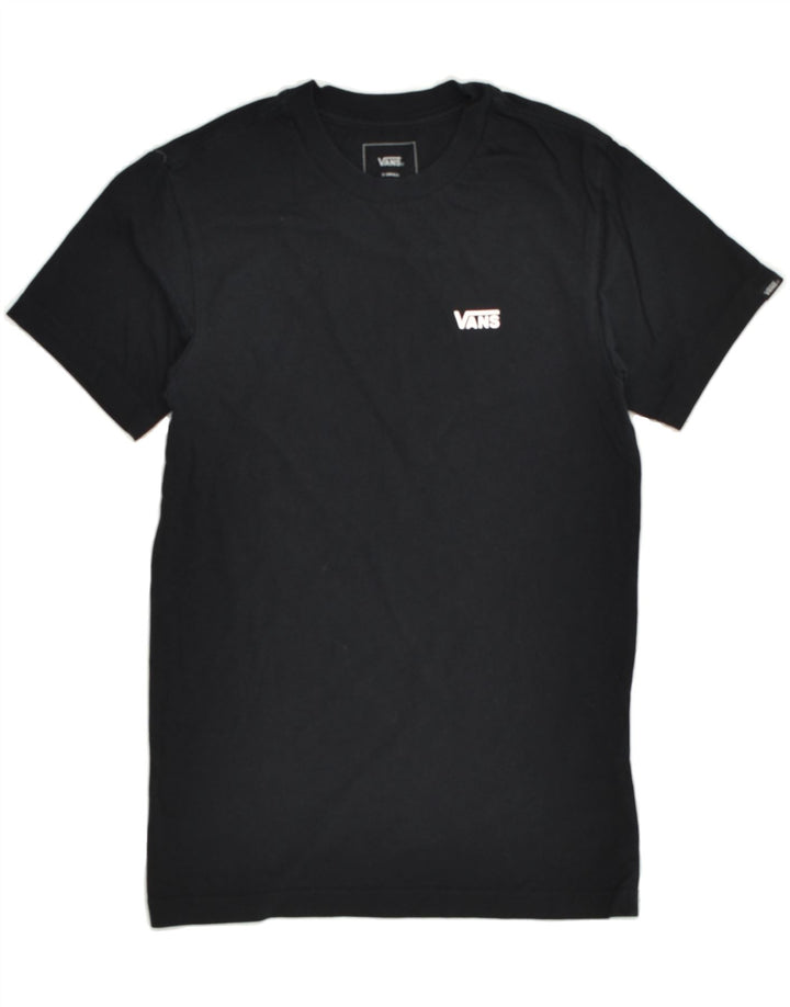 VANS Womens Classic Fit T-Shirt Top UK 6 XS Black Cotton | Vintage Vans | Thrift | Second-Hand Vans | Used Clothing | Messina Hembry 