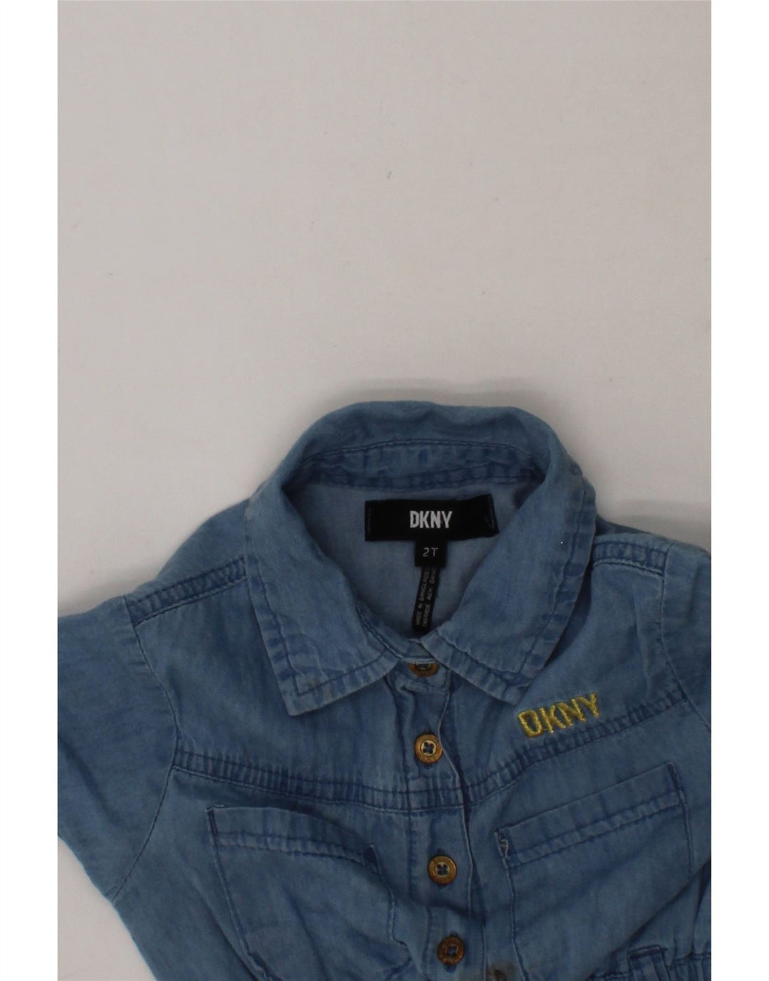 DKNY Baby Girls Playsuit 18-24 Months Blue Cotton Vintage Dkny and Second-Hand Dkny from Messina Hembry 