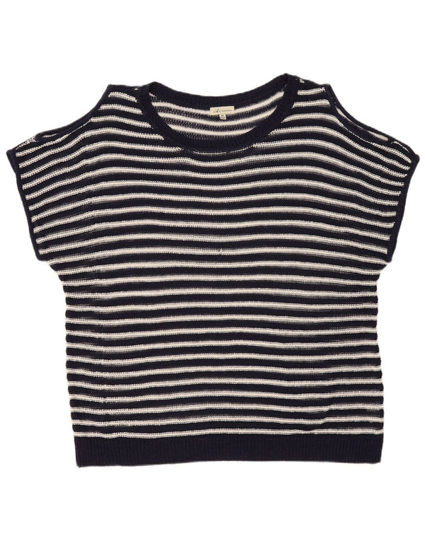 Abito a tunica da donna Marks & Spencer con spalle scoperte UK 18 XL a righe blu navy