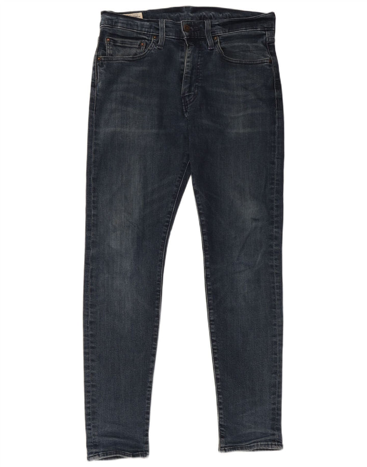 LEVI'S Mens Slim Jeans W31 L32 Blue New Wool