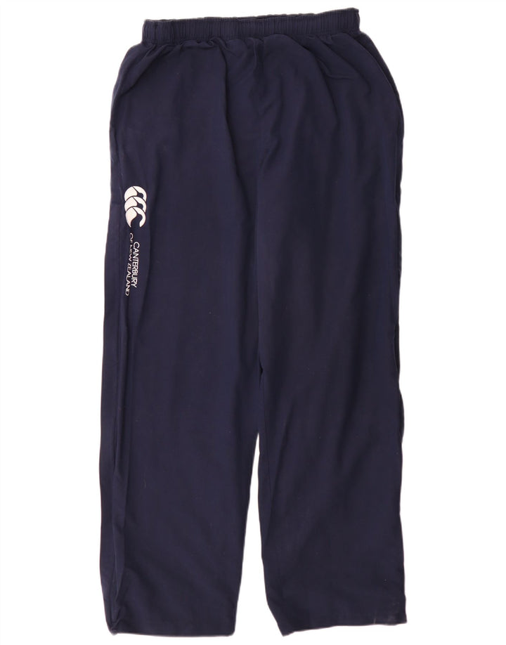 Canterbury Mens Graphic Windbreaker Trousers Large Navy Blue Polyester