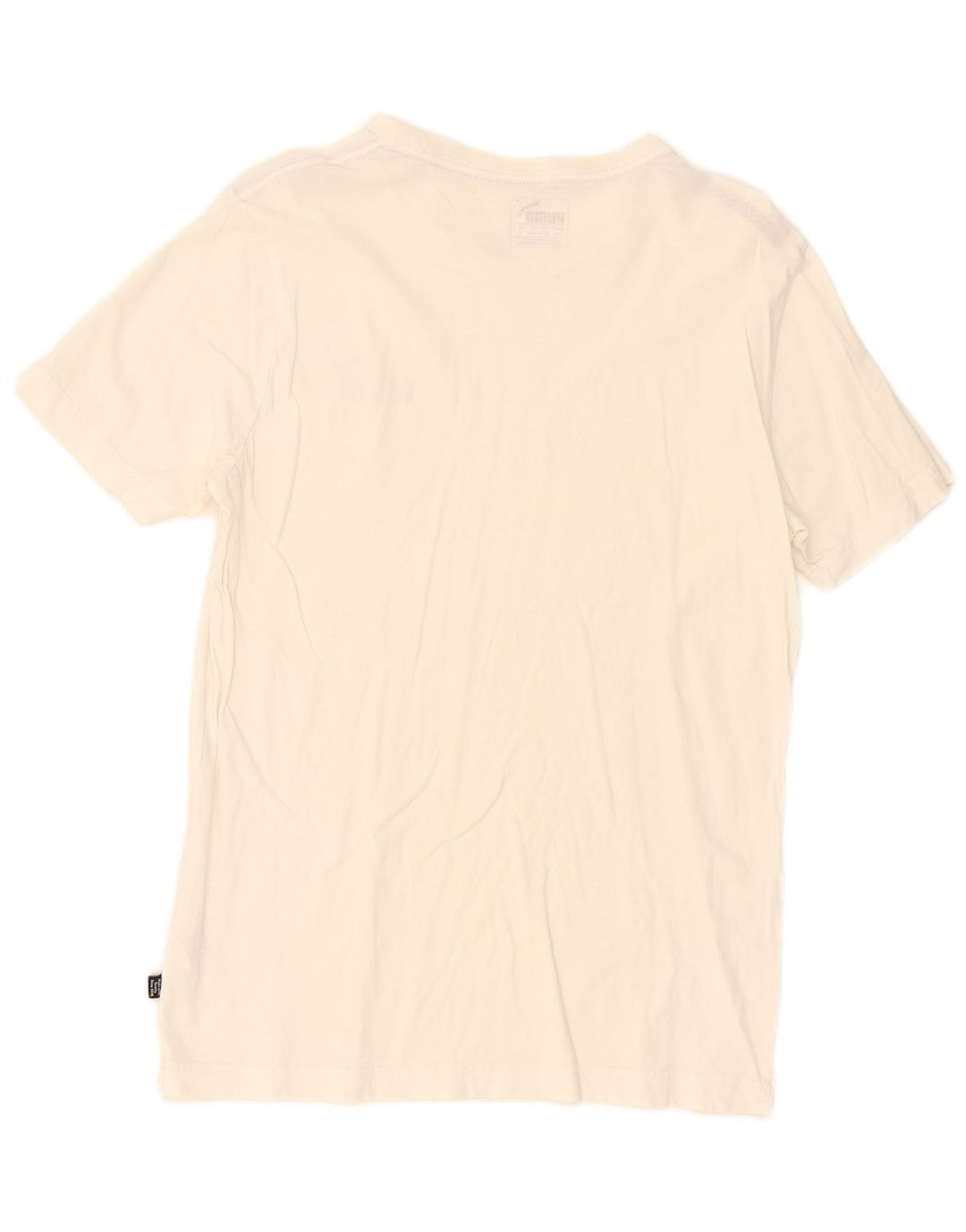 Puma Mens T-Shirt Top Small White Cotton