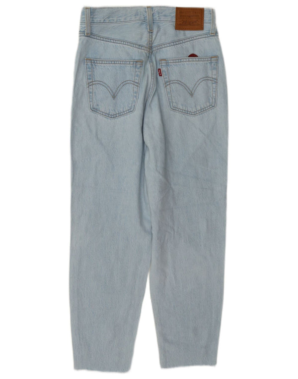 Jeans feminino Levi's cintura alta cônico W24 L24 algodão azul