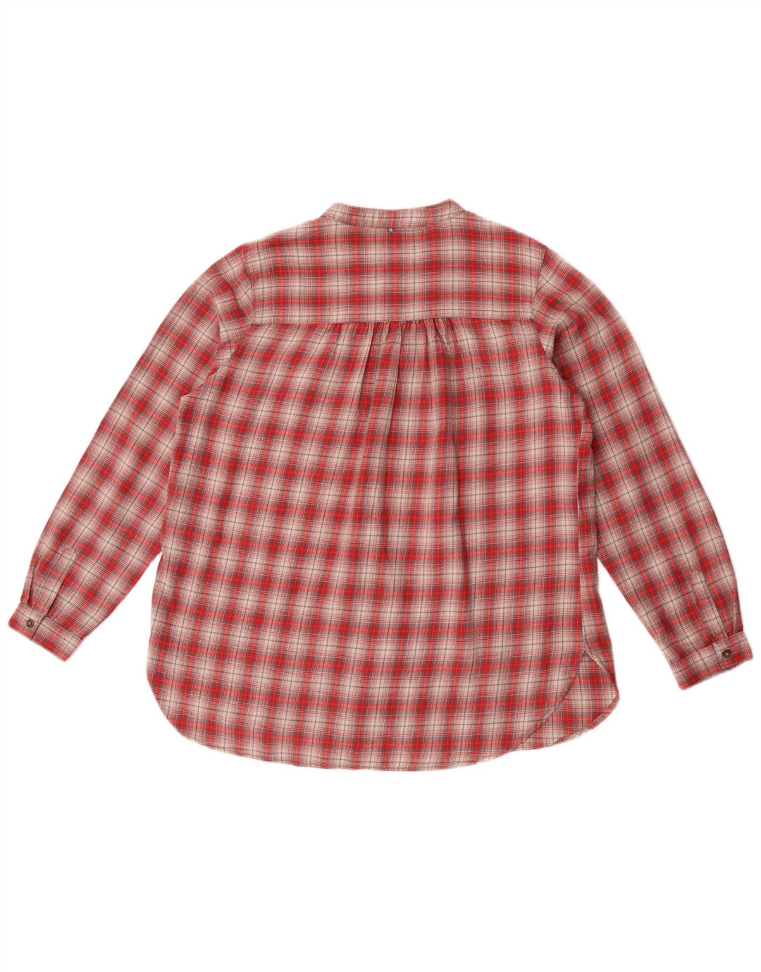 Camel Active Womens Flannel Shirt UK 14 Medium Red Check Cotton