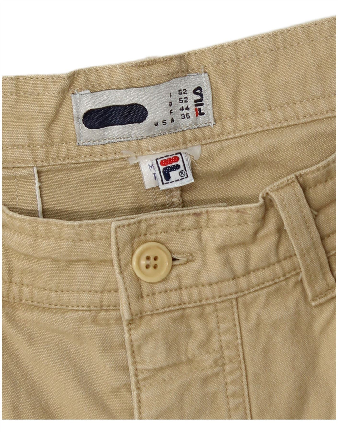 Fila Herren Cargoshorts IT 54 XL W36 Khaki