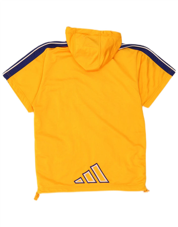 Giacca da ginnastica da uomo con cappuccio Adidas Small Orange Colourblock