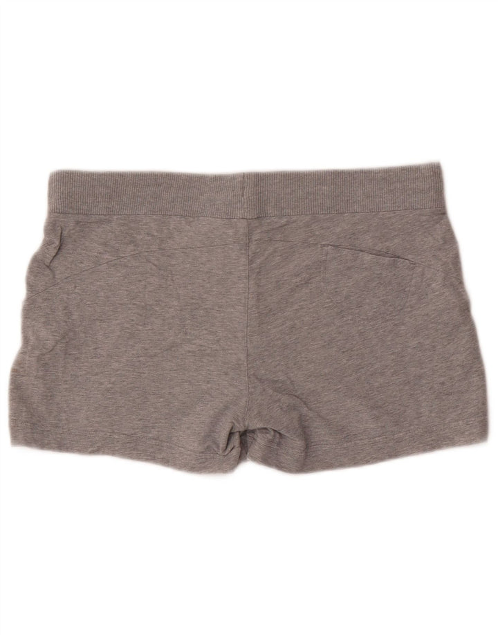 Nike Womens Sport Shorts UK 12/14 Medium Grey Cotton