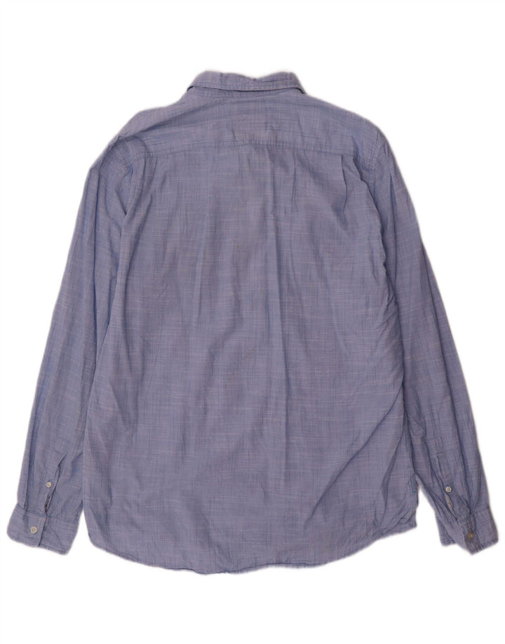 Cămașă Pulover pentru bărbați Guess, cu formă regulată, XL, bumbac, albastru