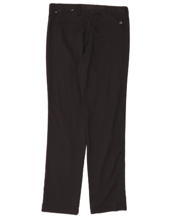 Calvin Klein Ανδρικό ίσιο παντελόνι Chino Μέγεθος 32 W32 L31 Μαύρο Πολυεστέρας