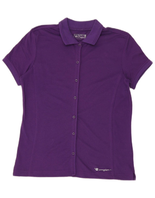 Camicetta a maniche corte da donna Champion Easy Fit UK 16 Large Viola