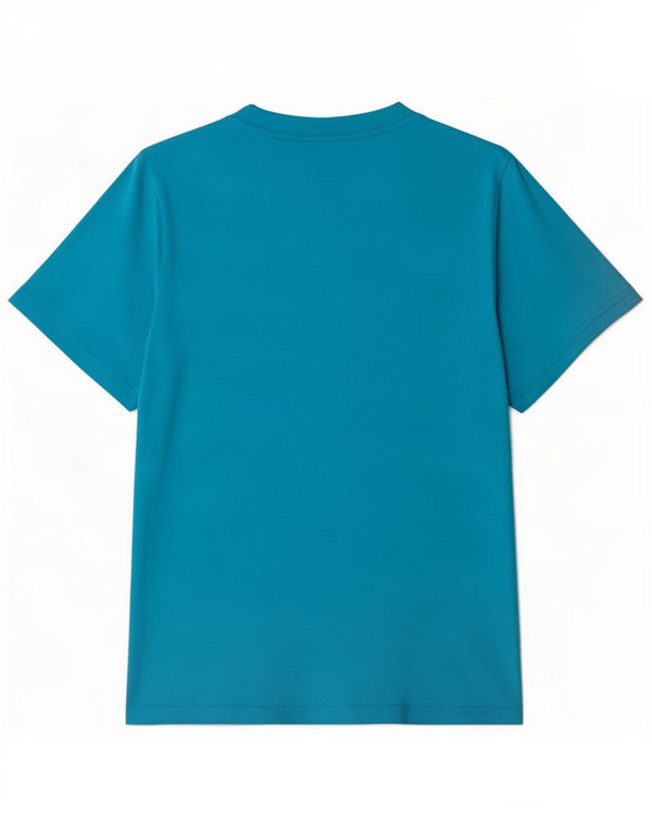 Nike T-Shirt mit Grafik für Jungen, 10–11 Jahre, mittelblaue Baumwolle