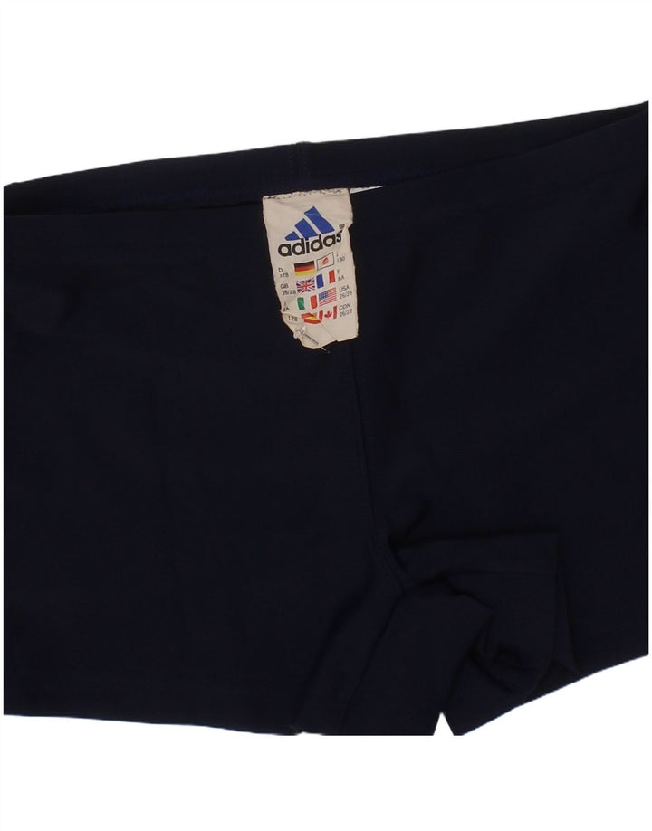 Pantaloncini da bagno Adidas da bambino 7-8 anni in poliestere blu navy