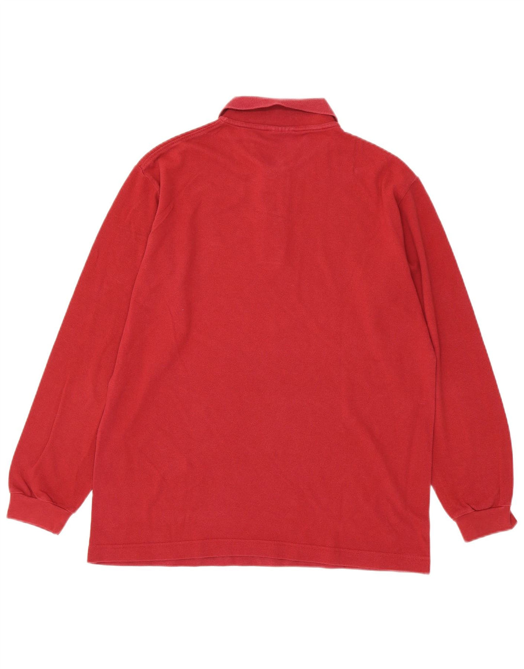 Polo Kappa Uomo Manica Lunga Cotone Rosso Medio