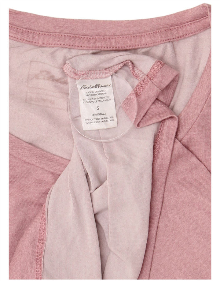 EDDIE BAUER Womens T-Shirt Top UK 10 Small Pink Polyester