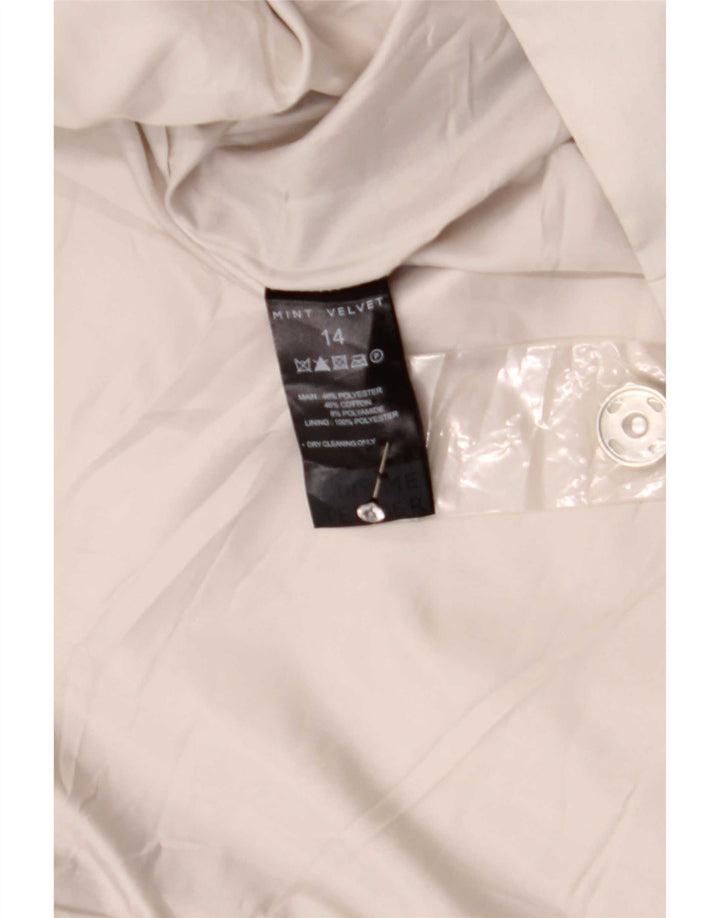 MINT VELVET Abrigo para mujer UK 44 Poliéster gris medio