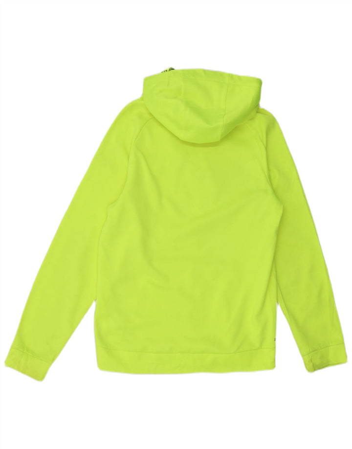 Nike Mens Dri Fit Graphic Hoodie Jumper Small Green Polyester