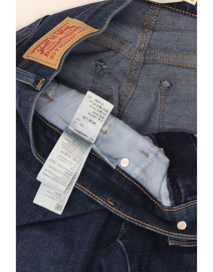 Levi's Womens 314 Shaping Straight Jeans W28 L27 Blue Cotton