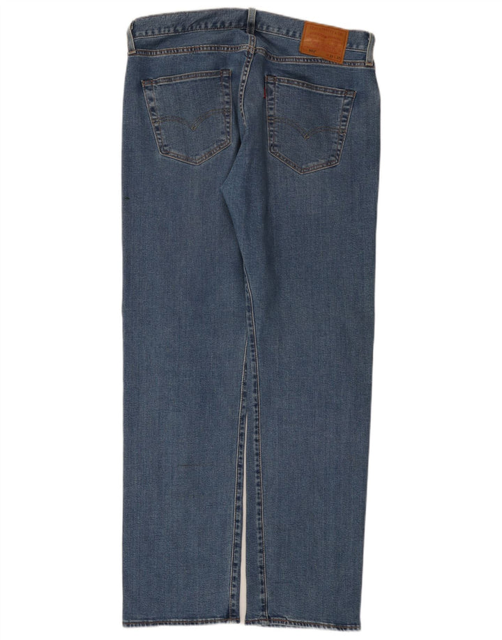 Levi's Mens 501 Straight Jeans W33 L32 Blue Cotton