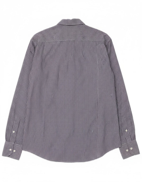 Kappa Mens Shirt Medium Blue Gingham Cotton