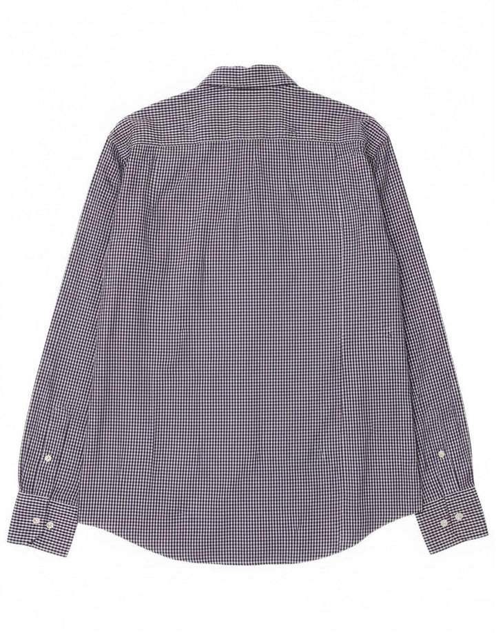 Kappa Mens Shirt Medium Blue Gingham Cotton