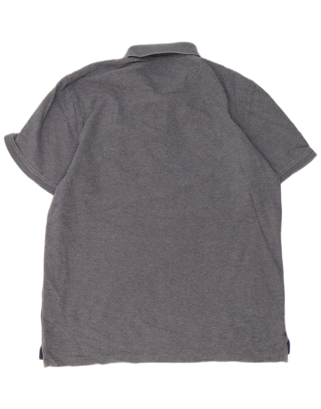 IZOD Mens Polo Shirt Large Grey Colourblock Cotton