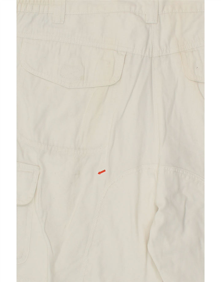 SLAM Mens Cargo Shorts IT 54 2XL W40 White Cotton Vintage Slam and Second-Hand Slam from Messina Hembry 