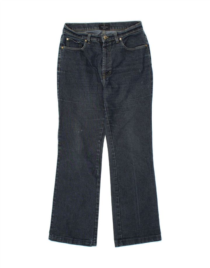 TRUSSARDI Womens Straight Jeans W28 L28 Navy Blue Vintage Trussardi and Second-Hand Trussardi from Messina Hembry 