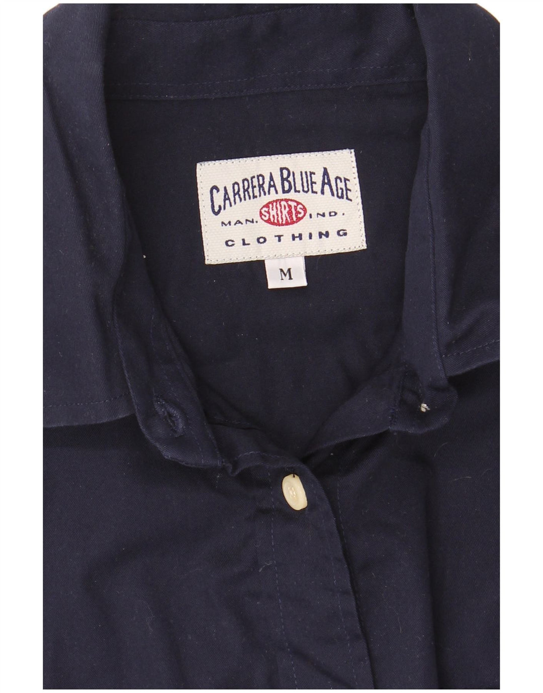 Carrera Womens Shirt UK 14 Medium Navy Blue