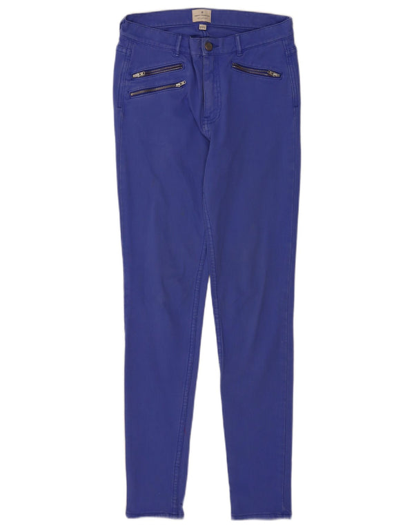 French Connection Skinny-Freizeithose für Damen, UK 10, Größe S, W26, L29, Blau