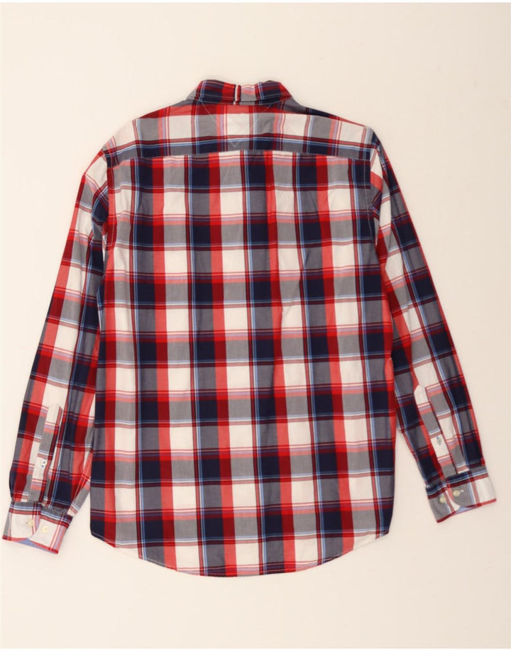 TOMMY HILFIGER Mens Regular Fit Shirt Large Red Check Cotton Vintage Tommy Hilfiger and Second-Hand Tommy Hilfiger from Messina Hembry 