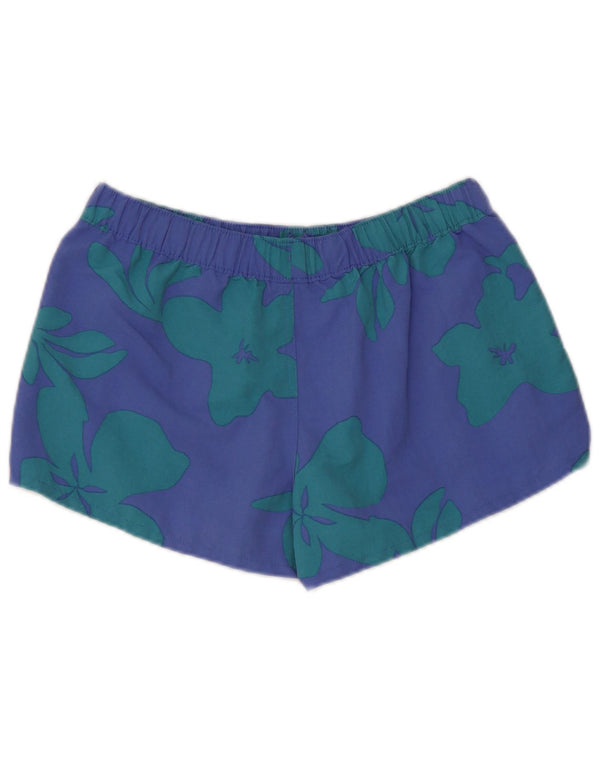 Patagonia Womens Sport Shorts UK 10 Small Blue Floral Nylon