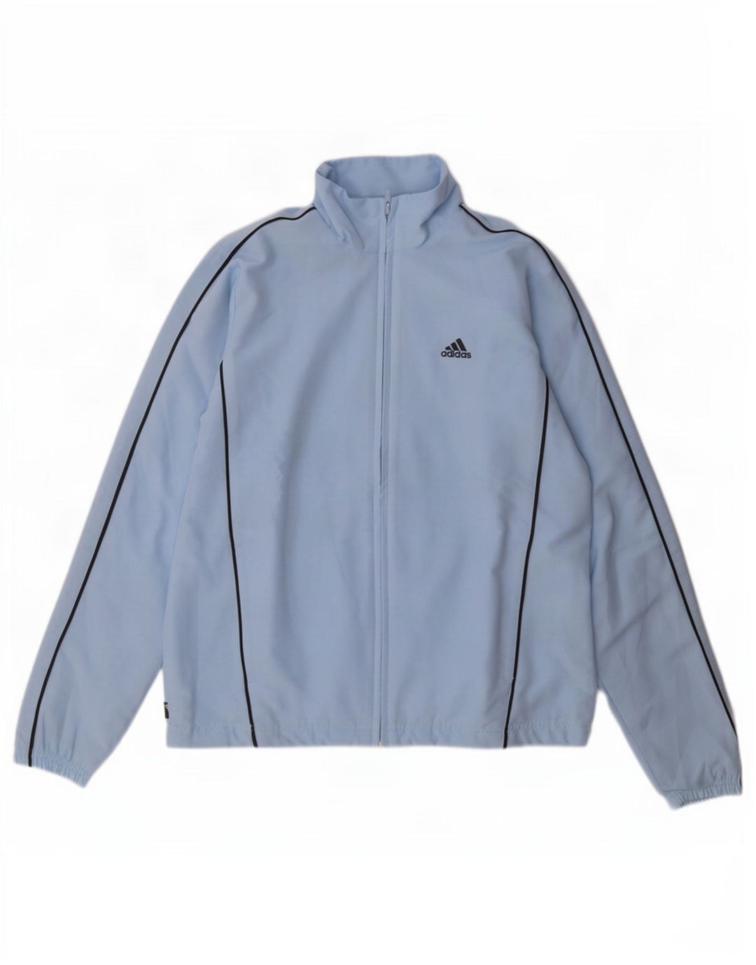 Giacca da tuta da donna Adidas UK 12 poliestere blu medio