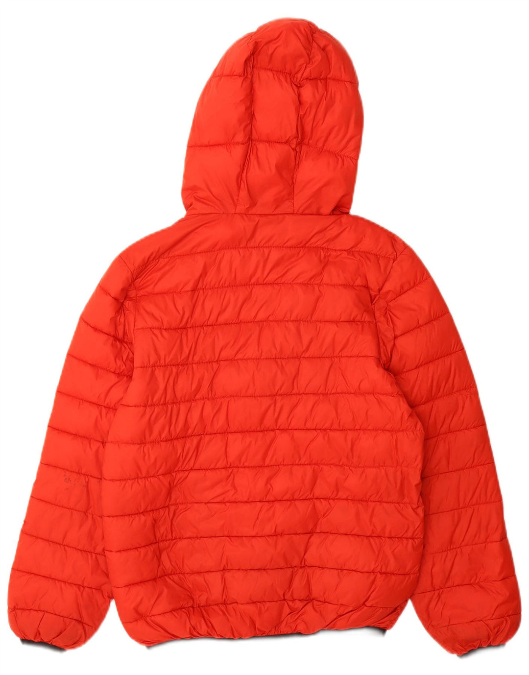 Benetton Boys Hooded Padded Jacket 10-11 Years Red Polyamide