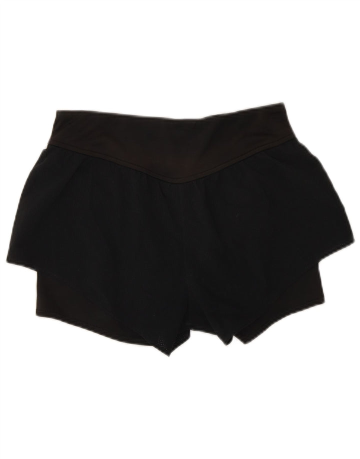 Reebok Womens Speedwick Sport Shorts UK 8/10 Small  Black Polyester