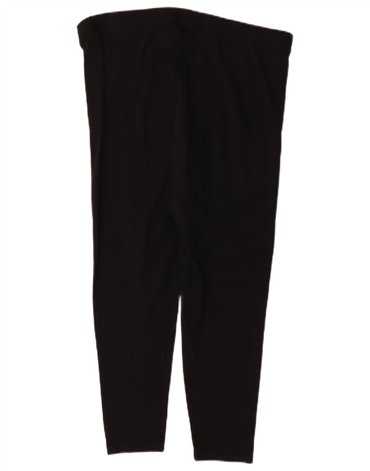 Marks & Spencer Womens Short Leggings UK 18 XL  Black Cotton