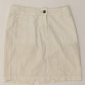 MURPHY & NYE Womens Mini Skirt W27 Small  White Cotton Vintage Murphy & Nye and Second-Hand Murphy & Nye from Messina Hembry 