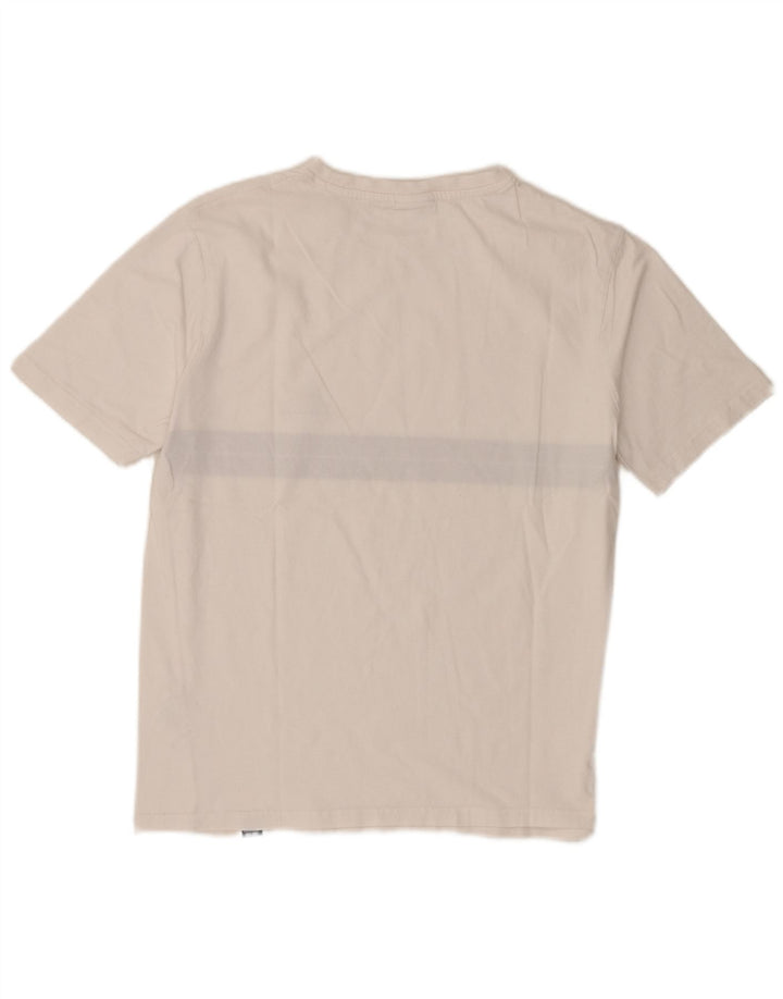 Ellesse Mens T-Shirt Top Small White Colourblock Cotton