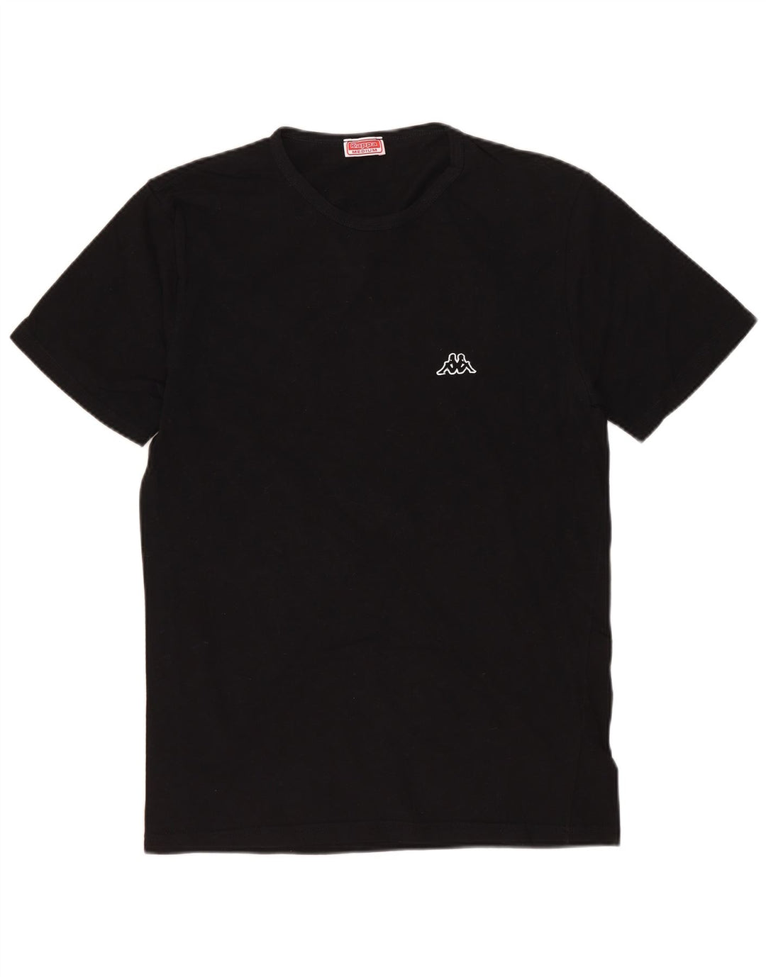 Kappa Herren T-Shirt Top Medium Schwarz Baumwolle