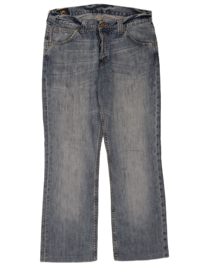 Lee Mens Roscoe Bootcut Jeans W32 L29 Blue Cotton