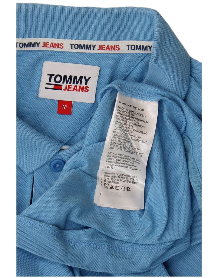 Tommy Hilfiger Mens Polo Shirt Medium Blue Cotton