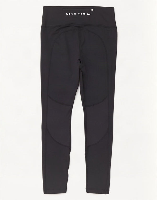 Γυναικεία Nike Dri Fit Graphic Crop leggings UK 12 Medium Black Polyester