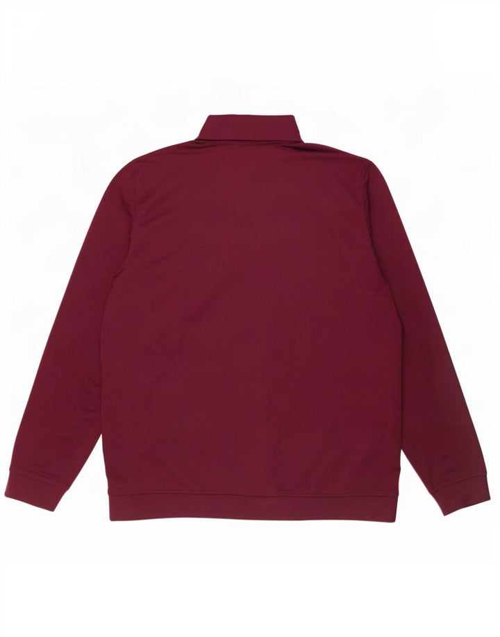 Under Armour Mens Tracksuit Top Jacket XL Burgundy Polyester