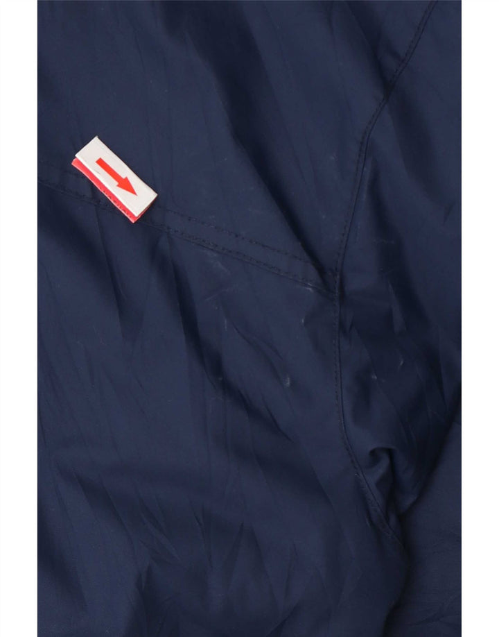 Columbia Regnjakke med hætte til mænd UK 38 Medium Navy Blue Nylon