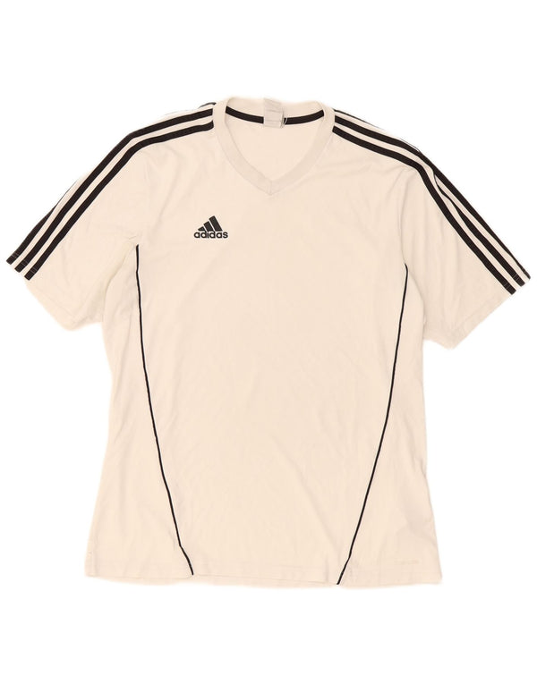 Adidas Ανδρικό T-Shirt Climalite Top Large White Polyester