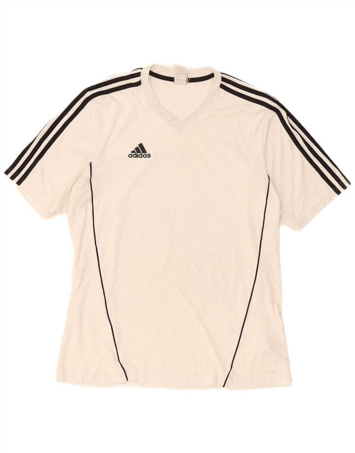 Adidas Ανδρικό T-Shirt Climalite Top Large White Polyester